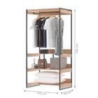 Guarda Roupa Industrial Com Cabideiro Nover Montana