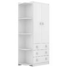 Guarda Roupa Infantil 02 Portas 03 Gavetas Rp101 Djd Moveis
