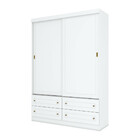 Guarda Roupa Infantil 02 Portas Deslizantes 04 Gavetas Americ