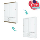 Guarda Roupa Infantil 02 Portas Deslizantes 04 Gavetas Americ