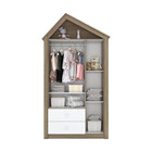 Guarda Roupa Infantil 03 Portas 02 Gavetas Chalé Henn