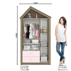 Guarda Roupa Infantil 03 Portas 02 Gavetas Chalé Henn