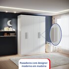 Guarda-roupa Infantil 04 Portas Frente Em Mdf Angel Branco