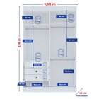 Guarda-roupa Infantil 04 Portas Frente Em Mdf Angel Branco