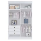 Guarda-roupa Infantil 04 Portas Frente Em Mdf Angel Branco