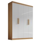 Guarda-roupa Infantil 04 Portas Frente Em Mdf Angel Cinamomo/