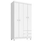 Guarda Roupa Infantil 100cm 4 Portas 2 Gavetas Beka I03 Flex