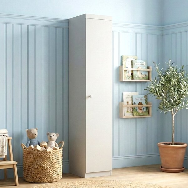 Guarda-roupa Infantil 100% Mdf 1 Porta Eloísa Branco Branco