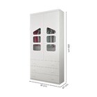 Guarda-roupa Infantil 100% Mdf 2 Portas 3 Gavetas Eloísa Bran