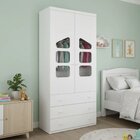 Guarda-roupa Infantil 100% Mdf 2 Portas 3 Gavetas Eloísa Bran