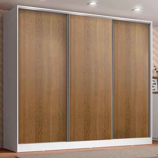 Guarda Roupa Infantil 100% Mdf Madesa Logan 3 Portas De Corre