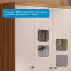 Guarda-roupa Infantil 122cm 4 Portas 3 Gavetas Com Janelas E