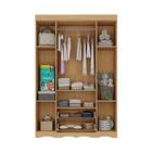 Guarda-roupa Infantil 122cm Com Vidro 4 Portas E 2 Gavetas Se