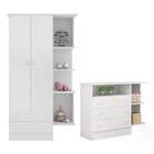 Guarda Roupa Infantil 1395 E Comoda 1367 Doce Sonho Qmovi