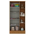 Guarda Roupa Infantil 1 Porta Com Espelho Sara Cinamomo/chumbo