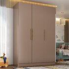 Guarda-roupa Infantil 200x136cm 3 Portas Oliver Yescasa Havana