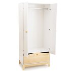 Guarda Roupa Infantil 2 Portas 1 Gaveta Safari  Branco/nature