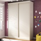 Guarda Roupa Infantil 2 Portas 1 Porta Ripada Samambaia Teen