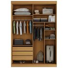 Guarda Roupa Infantil 2 Portas 1 Porta Ripada Samambaia Teen