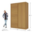 Guarda Roupa Infantil 2 Portas 1 Porta Ripada Samambaia Teen