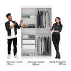 Guarda Roupa Infantil 2 Portas 2 Gav Branco Carraro Noah