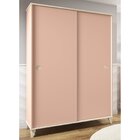 Guarda-roupa Infantil 2 Portas 2 Gavetas Hope  Rosa/nuvem