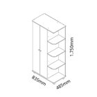 Guarda-roupa Infantil 2 Portas 2 Gavetas Lua Mundo Encantado