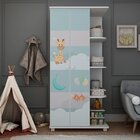 Guarda-roupa Infantil 2 Portas 2 Gavetas Lua Mundo Encantado