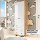 Guarda-roupa Infantil 2 Portas 3 Gavetas 100% Mdf Smim New Br