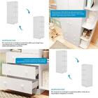 Guarda Roupa Infantil 2 Portas 3 Gavetas E Prateleira Externa