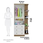 Guarda Roupa Infantil 2 Portas 3 Gavetas E Prateleira Externa