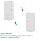 Guarda Roupa Infantil 2 Portas 3 Gavetas E Prateleira Externa