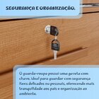 Guarda-roupa Infantil 2 Portas 4 Gavetas Anne Espresso Móveis