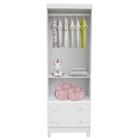 Guarda Roupa Infantil 2 Portas Com Gavetas Bianca Branco Bril