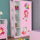 Guarda-roupa Infantil 2 Portas Com Prateleira Lateral Lara J&