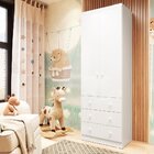 Guarda Roupa Infantil 2 Portas E 3 Gavetas 100% Mdf Smim Bran