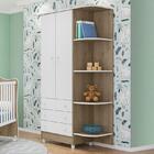 Guarda Roupa Infantil 2 Portas E 3 Gavetas Doce Sonho Com Nic