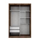 Guarda Roupa Infantil 2 Portas Lola Branco Brilho Carolina Ba