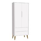 Guarda Roupa Infantil 2 Portas Theo Retrô Com Pés Amadeirado