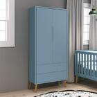 Guarda Roupa Infantil 2 Portas Theo Retrô Com Pés Amadeirado