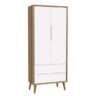 Guarda Roupa Infantil 2 Portas Theo Retrô Com Pés Amadeirado