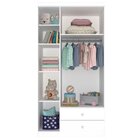 Guarda Roupa Infantil 3 Portas 2 Gavetas Amore Tcil