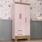 Guarda Roupa Infantil 3 Portas 2 Gavetas Catavento Rodial