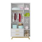 Guarda Roupa Infantil 3 Portas 2 Gavetas Dudu Rodmóveis Branco
