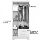 Guarda-roupa Infantil 3 Portas 2 Gavetas Freijó Trend/off Whi