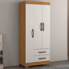 Guarda-roupa Infantil 3 Portas 2 Gavetas Freijó Trend/off Whi