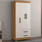 Guarda-roupa Infantil 3 Portas 2 Gavetas Freijó Trend/off Whi