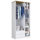 Guarda Roupa Infantil 3 Portas 2 Gavetas House A05 Branco - M