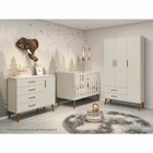 Guarda Roupa Infantil 3 Portas 2 Gavetas Isis Areia