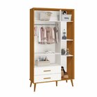 Guarda Roupa Infantil 3 Portas 2 Gavetas Isis Branco/savana